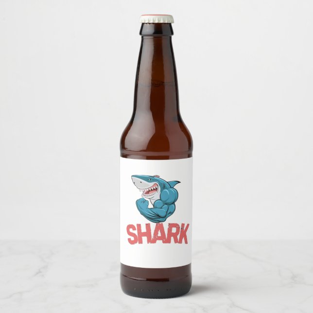 "Hydration Vibes – Custom Reusable Water Bottle" Bierflaschenetikett (Vorderseite)