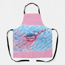 Hydratisierter Flamingo Schürze