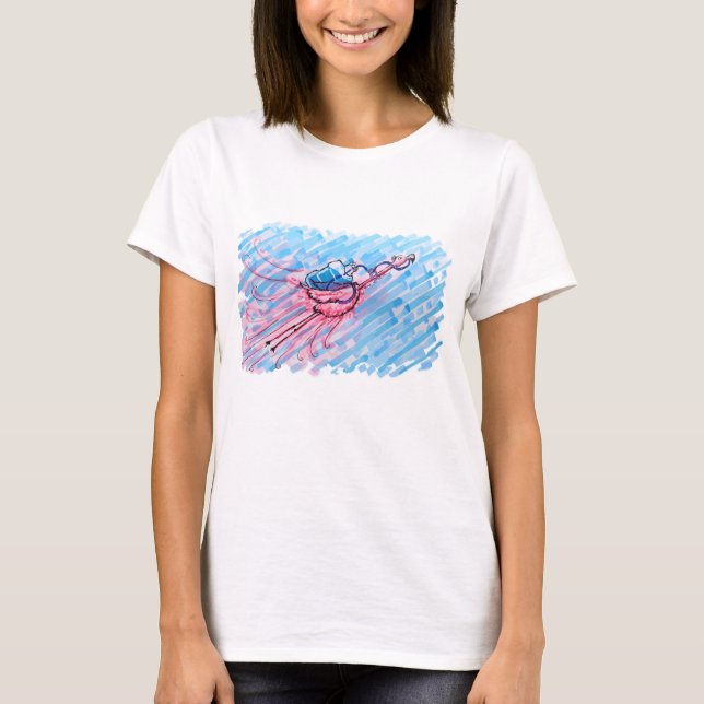 Hydratisierter Flamingo T-Shirt (Vorderseite)