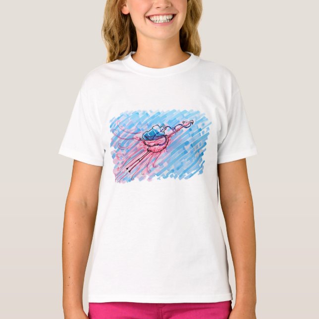 Hydratisierter Flamingo T-Shirt (Vorderseite)
