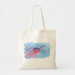 Hydratisierter Flamingo Tragetasche