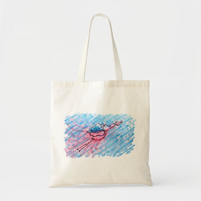 Hydratisierter Flamingo Tragetasche (Vorne)