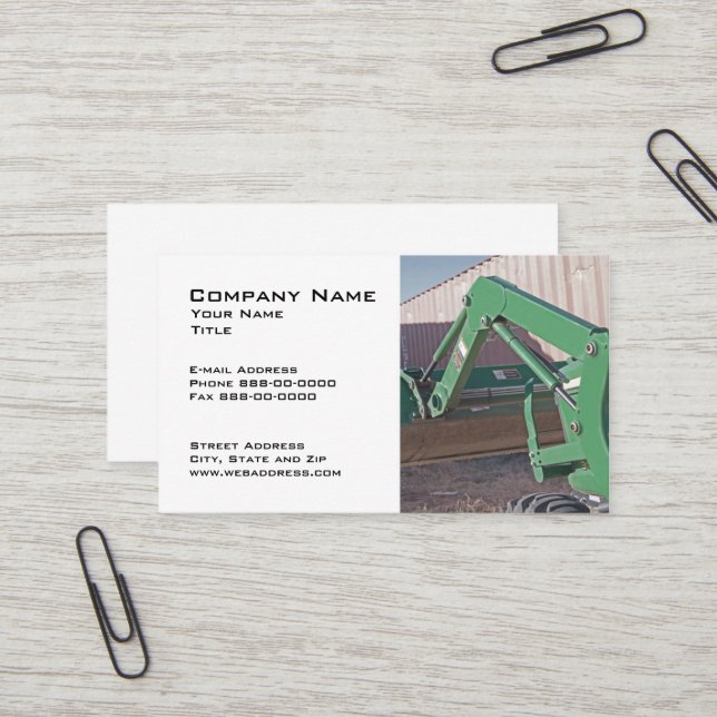 Hydraulics Sales and Service Business Card Visitenkarte (Vorderseite/Rückseite Beispiel)