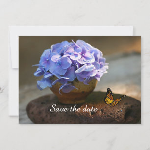 Hydrengea Flower Flat Enregistrer La Carte Date