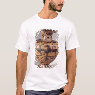 Hydria, Szene jagend, veralteter Grieche, schwarze T-Shirt