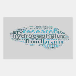 Hydro Brain Rechteckiger Aufkleber