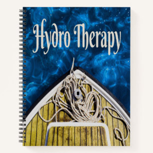 Hydro Therapy Boat Ocean Sailing Notizbuch