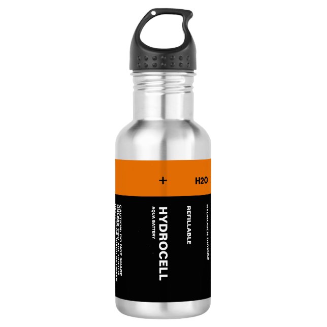HYDROCELL Wasserflaschenbatterie Edelstahlflasche (Vorderseite)