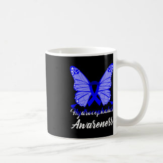 Hydrocephalus Awareness Butterfly Blue Ribbon Supe Kaffeetasse
