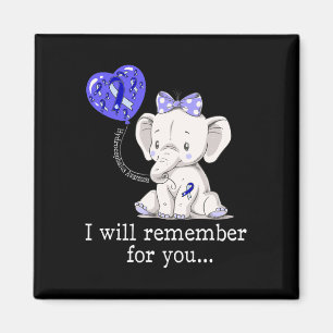 Hydrocephalus Awareness Elephant 1 Magnet