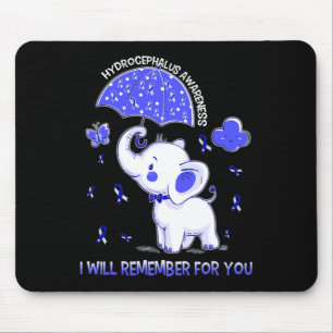 Hydrocephalus Awareness Elephant Mousepad