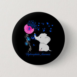 Hydrocephalus Awareness - Hydrocephalus Ribbon Button