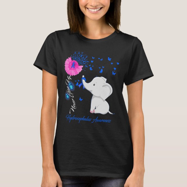 Hydrocephalus Awareness - Hydrocephalus Ribbon T-Shirt (Vorderseite)