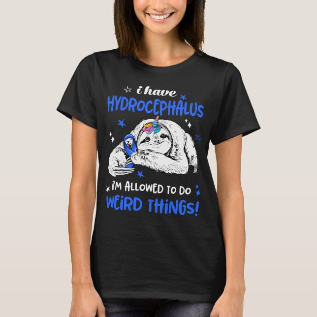 Hydrocephalus Awareness Month Ribbon Geschenke T-Shirt (Vorderseite)