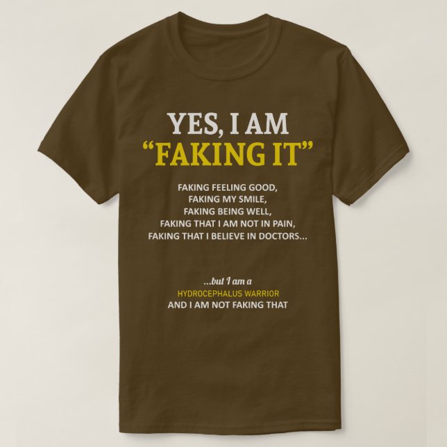 Hydrocephalus-Bewusstsein, das ich in dieser Fabri T-Shirt (Design vorne)