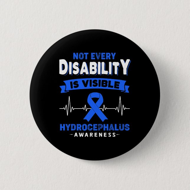 Hydrocephalus-Bewusstsein Nicht jede Behinderung i Button (Vorderseite)
