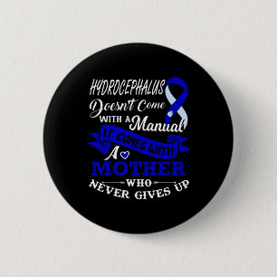 Hydrocephalus mit einer Mutter, die niemals die Button