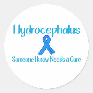 Hydrocephalus Runder Aufkleber