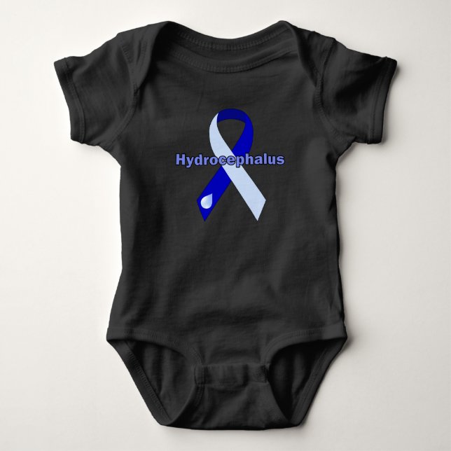 Hydrocephalus-Säuglings-Shirt Baby Strampler (Vorderseite)
