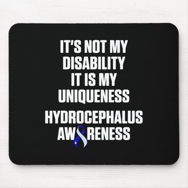 Hydrocephalus Survivor Behinderung Sensibilisierun Mousepad (Vorne)