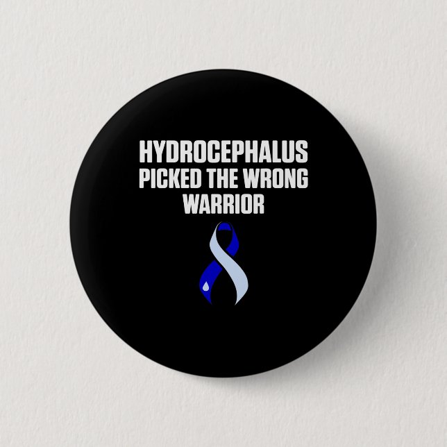 Hydrocephalus Survivor Falscher Sensibilisierungsd Button (Vorderseite)