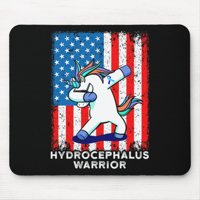 Hydrocephalus Survivor Hardwork Awareness Warrier Mousepad (Vorne)