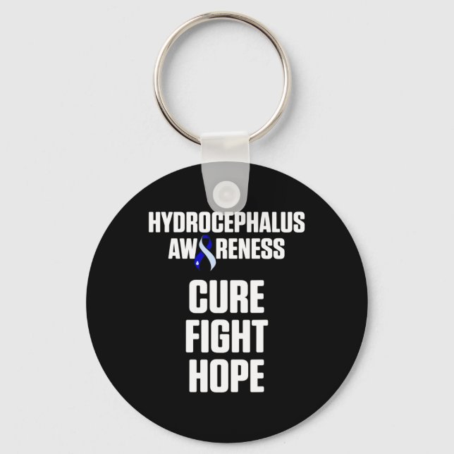 Hydrocephalus Survivor Kampffähigkeitskrieger 2 Schlüsselanhänger (Vorderseite)