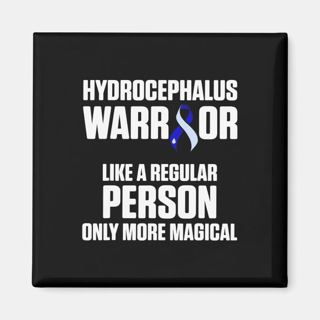 Hydrocephalus Survivor Magischer Sensibilisierungs Magnet (Vorne)