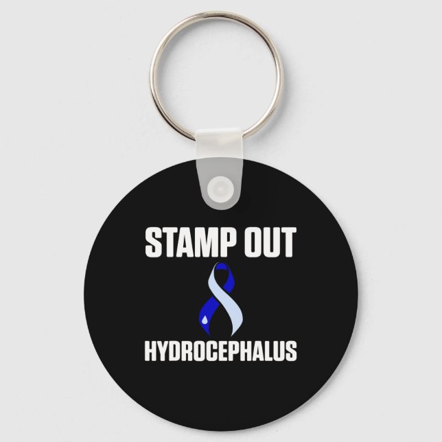 Hydrocephalus Survivor Out Awareness Warrier Schlüsselanhänger (Vorderseite)