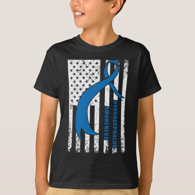 Hydrocephalus Survivor Patient Pflegewarnung T-Shirt (Vorderseite)