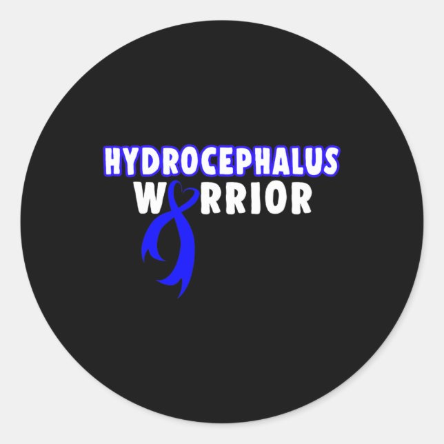 Hydrocephalus Survivor Runder Aufkleber (Vorderseite)