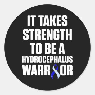 Hydrocephalus Survivor Runder Aufkleber