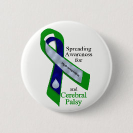 Hydrocephalus-und zerebrale Lähmungs-Knopf Button