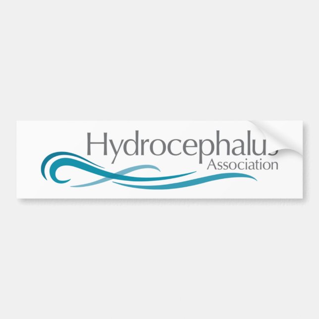 Hydrocephalus-Vereinigungs-Logo Autoaufkleber (Vorne)