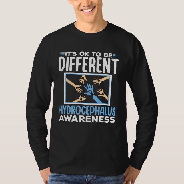 Hydrocephalus Warrior Brain Tumor Hydrocephalus Aw T-Shirt (Vorderseite)