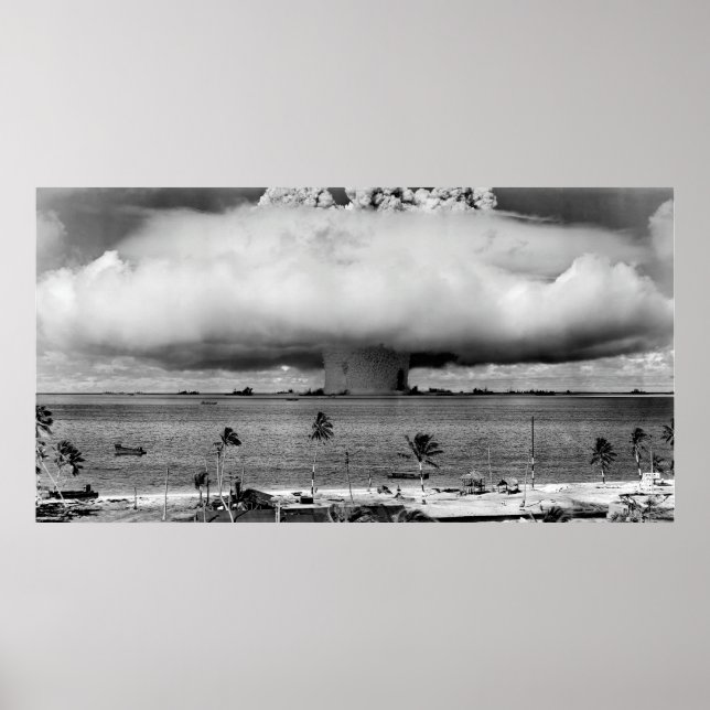 HYDROGEN BOMB BLAST - BIKINI ATOLL - 1946 POSTER (Vorne)
