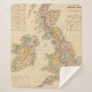 Hydrografische Karte, britische Inseln Sherpadecke