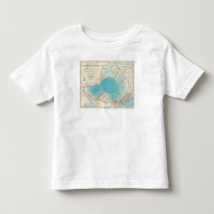 Hydrografischer Karte See Mendota Kleinkind T-shirt