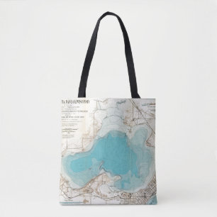 Hydrografischer Karte See Mendota Tasche