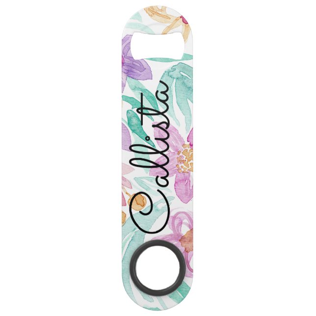 Hydrogramme d'aquarelle rose pâle orange (Devant)