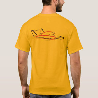 Hydroplane 01 Gold Back T-Shirt