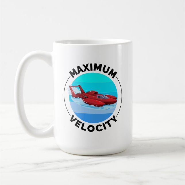 Hydroplane Boot Racing Speedboat Powerboat Kaffeetasse (Links)