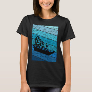 Hydroplane Sumpf Retro Vintag Ocean Fanbo T-Shirt