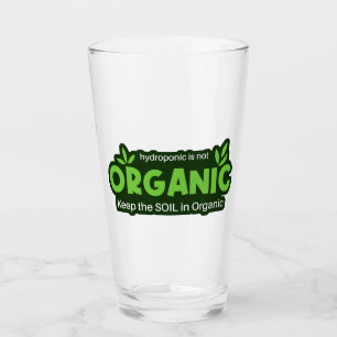 Hydropon ist nicht Bio Behalten Boden in Bio Glas