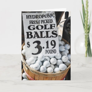 Hydroponic Golf Balls Gruß Karte