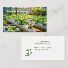 Hydroponische Gartenarbeit Visitenkarte