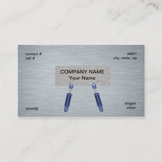 Hydrozylinderkonzept Visitenkarte (Vorderseite)