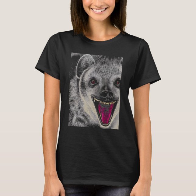Hyena Gape Hyaena T-Shirt (Vorderseite)