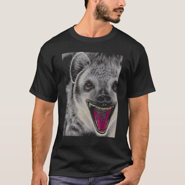 Hyena Gape Hyaena T-Shirt (Vorderseite)