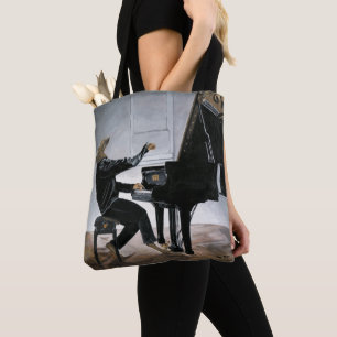 Hyena Piano Music Player Fantasy Art Graphic Tasch Tasche